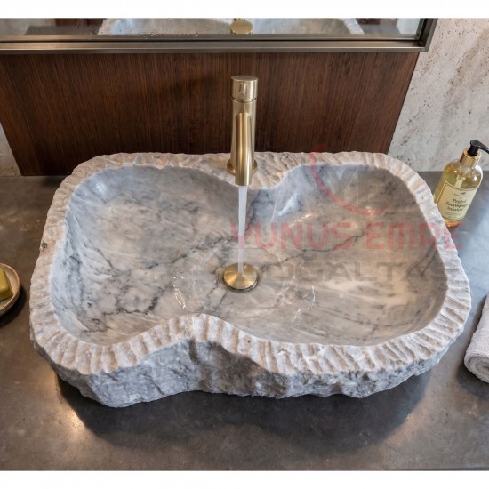 Afyon Gri Mermer Lavabo