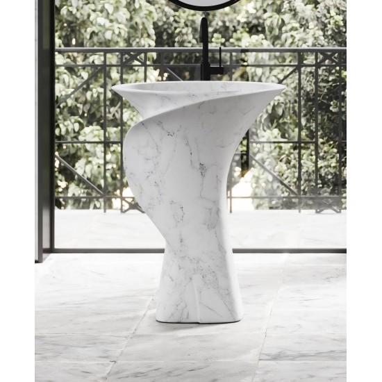 Ayaklı Lavabo dikey lavabo Mermer lavabo pedestal sink dikey lavabo