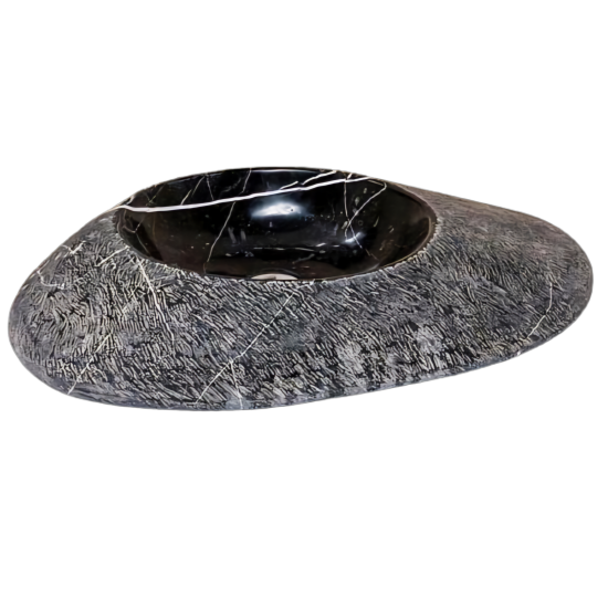 Siyah Mucartalı Mermer Lavabo Siyah Mucartalı Mermer Lavabo